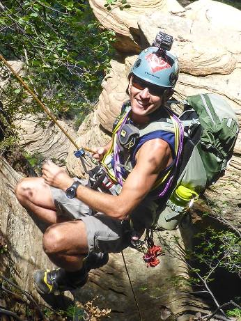 Matt Kalina in Immaculate Canyon, Red Rock-Secret Mountain Wilderness. 