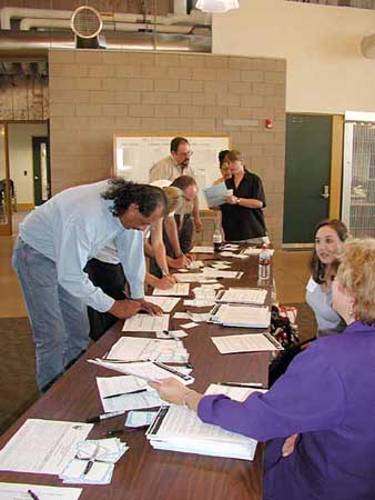 Citizens in Flagstaff participate in the river planning process in 2002.