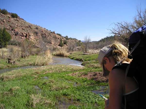 Wild and Scenic inventory on the Upper Verde River. Photo by Laura Scheussler. 